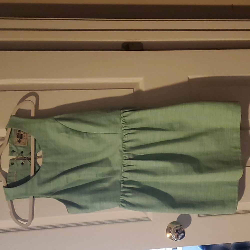 MAISON scotch green summer dress, size 2 with beautiful back detail